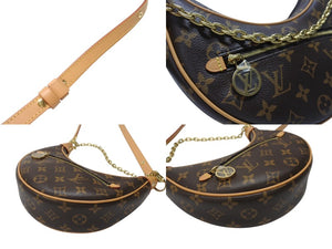 新品同様 LOUIS VUITTON ルイヴィトン ループ モノグラム 2WAY ショルダーバッグ M81098 モノグラムキャンバス ゴールド金具 中古 4b004884