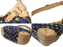 Load image into Gallery viewer, 極美品 LOUIS VUITTON ルイヴィトン グレタ ワンショルダーバッグ M40196 モノグラム マルチカラー ブラック 村上隆 中古4b004885