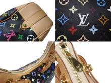 Load image into Gallery viewer, 極美品 LOUIS VUITTON ルイヴィトン グレタ ワンショルダーバッグ M40196 モノグラム マルチカラー ブラック 村上隆 中古4b004885