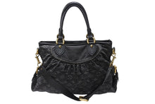 Load image into Gallery viewer, 極美品 LOUIS VUITTON ルイヴィトン ネオカヴィMM 2WAYバッグ M95351 モノグラム デニム ブラック ゴールド金具 中古 4b004888