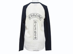 CHROME HEARTS クロムハーツ Old Vine Dagger LS Tee オールドモデル ヴァインダガー ラグラン長袖Tシャツ ホワイト ブラック 美品 中古 4b004900