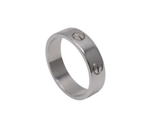 新品同様 CARTIER カルティエ LOVEリング クラシックモデル B4084700 重量約9.5g 750刻印 サイズ63 約22号 ホワイトゴールド 中古 4b004901