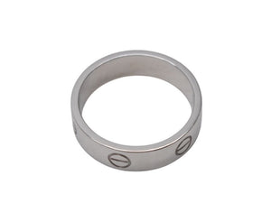 新品同様 CARTIER カルティエ LOVEリング クラシックモデル B4084700 重量約9.5g 750刻印 サイズ63 約22号 ホワイトゴールド 中古 4b004901