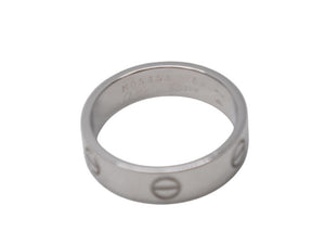 新品同様 CARTIER カルティエ LOVEリング クラシックモデル B4084700 重量約9.5g 750刻印 サイズ63 約22号 ホワイトゴールド 中古 4b004901