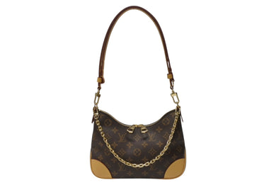 新品同様 LOUIS VUITTON ルイヴィトン ブーローニュ PM 2WAYバッグ ワンショルダーバッグ M45832 IC ブラウン ゴールド金具 中古 4b004902