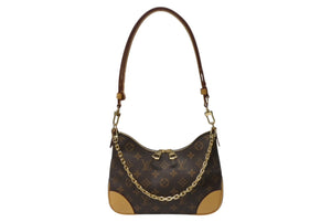 新品同様 LOUIS VUITTON ルイヴィトン ブーローニュ PM 2WAYバッグ ワンショルダーバッグ M45832 IC ブラウン ゴールド金具 中古 4b004902