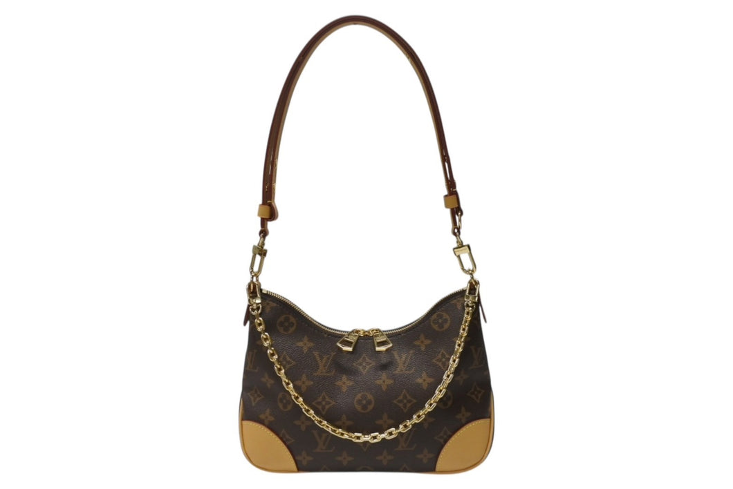 新品同様 LOUIS VUITTON ルイヴィトン ブーローニュ PM 2WAYバッグ ワンショルダーバッグ M45832 IC ブラウン ゴールド金具 中古 4b004902