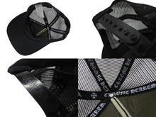 Load image into Gallery viewer, 極美品 CHROME HEARTS クロムハーツトラッカーキャップ ロサンゼルス限定 CHロゴ刺繍 クロスボール シルバー 925 ブラック 中古 4b004903