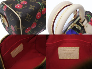 新品未使用 LOUIS VUITTON ルイヴィトン LV TM スピーディー バンドリエール20 チェリーブロッサム ハンドバッグ M13094 中古 4b004905