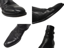 画像をギャラリービューアに読み込む, SAINT LAURENT PARIS サンローラン パリ ジョッパーブーツ ショートブーツ 靴 443200 レザー ブラック サイズ45 美品 中古 4b004907 