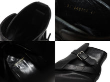 画像をギャラリービューアに読み込む, SAINT LAURENT PARIS サンローラン パリ ジョッパーブーツ ショートブーツ 靴 443200 レザー ブラック サイズ45 美品 中古 4b004907 