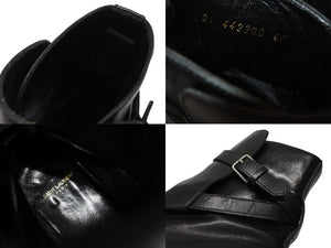 SAINT LAURENT PARIS サンローラン パリ ジョッパーブーツ ショートブーツ 靴 443200 レザー ブラック サイズ45 美品 中古 4b004907 