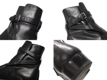 画像をギャラリービューアに読み込む, SAINT LAURENT PARIS サンローラン パリ ジョッパーブーツ ショートブーツ 靴 443200 レザー ブラック サイズ45 美品 中古 4b004907 