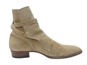 SAINT LAURENT サンローラン WYATT 30 JODHPUR BOOTS ワイアット 30 ジョッパーブーツ 靴 498372 スエード ベージュ サイズ45 美品 中古 4b004908 
