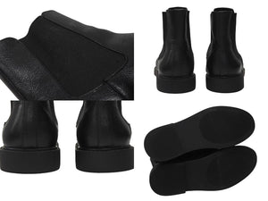 CALVIN KLEIN カルバンクライン サイドゴアブーツ メタルトゥ レザー ブラック サイズ44 美品 中古 4b004909