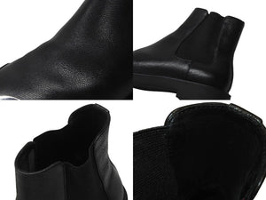 CALVIN KLEIN カルバンクライン サイドゴアブーツ メタルトゥ レザー ブラック サイズ44 美品 中古 4b004909
