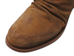 AMIRI アミリ SKINNY STACK BOOT スキニースタックサイドジップブーツ スウェードブラウン サイズ11 2/1 良品 中古 4b004915 