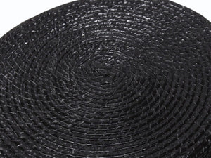 未使用 SAINT LAURENT サンローラン ラフィアハット 帽子 551676 4YB50 イタリア製レーヨンコットン ブラック サイズL 中古 4b004917 
