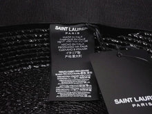 画像をギャラリービューアに読み込む, 未使用 SAINT LAURENT サンローラン ラフィアハット 帽子 551676 4YB50 イタリア製レーヨンコットン ブラック サイズL 中古 4b004917 