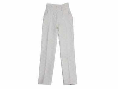 FENDI フェンディ FF総柄 パンツ レディース サイズ36 FLP631 ホワイト アイボリー 美品 中古 4b004918