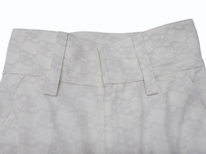 FENDI フェンディ FF総柄 パンツ レディース サイズ36 FLP631 ホワイト アイボリー 美品 中古 4b004918 