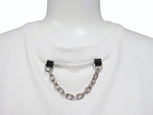 LOUIS VUITTON ルイヴィトン 21SS 半袖Tシャツ RW211W サイズXS チェーン 反転ロゴプリント ホワイト ブラック 美品 中古 4b004920