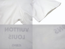 Load image into Gallery viewer, LOUIS VUITTON ルイヴィトン 21SS 半袖Tシャツ RW211W サイズXS チェーン 反転ロゴプリント ホワイト ブラック 美品 中古 4b004920