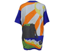 Load image into Gallery viewer, LOUIS VUITTON ルイヴィトン LVMインターシャＴシャツ ニット RM211M ZLW HKN15W コットンブルー マルチカラー サイズXS 美品 中古 4b004921