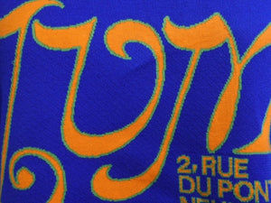 LOUIS VUITTON ルイヴィトン LVMインターシャＴシャツ ニット RM211M ZLW HKN15W コットンブルー マルチカラー サイズXS 美品 中古 4b004921