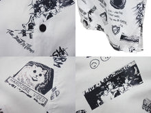 Load image into Gallery viewer, AMBUSH アンブッシュ 長袖シャツ 総柄プリント JAPAN製 コットン ホワイト ブラック サイズ2 美品 中古 4b004923