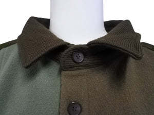 AMBUSH アンブッシュ パッチワークフリースシャツジャケット ポリエステル カーキ サイズ3 美品 中古 4b004924