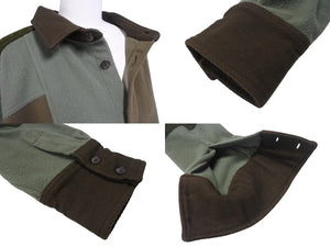 AMBUSH アンブッシュ パッチワークフリースシャツジャケット ポリエステル カーキ サイズ3 美品 中古 4b004924
