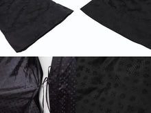Load image into Gallery viewer, 極美品 CHROME HEARTS クロムハーツ 総柄 マルチモチーフ シルク ガウンコート ブラック サイズM 中古 4b004925