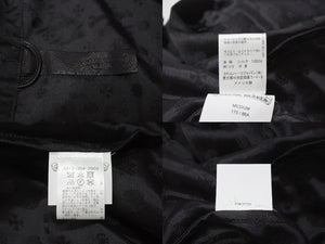 極美品 CHROME HEARTS クロムハーツ 総柄 マルチモチーフ シルク ガウンコート ブラック サイズM 中古 4b004925