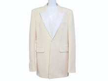 Load image into Gallery viewer, 極美品 SAINT LAURENT PARIS サンローランパリ 15AW テーラードジャケット 393101 Y699J サイズ48 シングル ウール モヘヤ 中古 4b004926