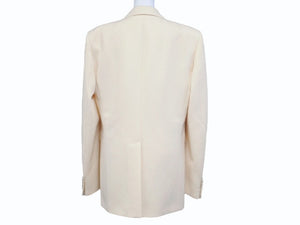 極美品 SAINT LAURENT PARIS サンローランパリ 15AW テーラードジャケット 393101 Y699J サイズ48 シングル ウール モヘヤ 中古 4b004926