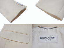 Load image into Gallery viewer, 極美品 SAINT LAURENT PARIS サンローランパリ 15AW テーラードジャケット 393101 Y699J サイズ48 シングル ウール モヘヤ 中古 4b004926