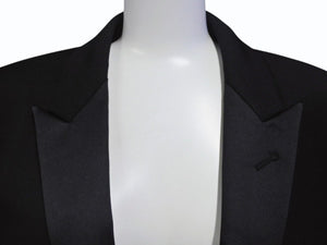 SAINT LAURENT PARIS サンローラン パリ ジャケット 392891 ブラック サイズ50 ウール 美品 中古 4b004927