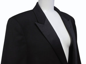 SAINT LAURENT PARIS サンローラン パリ ジャケット 392891 ブラック サイズ50 ウール 美品 中古 4b004927