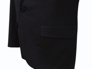 SAINT LAURENT PARIS サンローラン パリ ジャケット 392891 ブラック サイズ50 ウール 美品 中古 4b004927