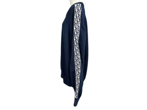 極美品 ChristianDior クリスチャンディオール トロッター ニット カーディガン セーター 943M672AT072 コットン ネイビー サイズXL 中古 4b004931