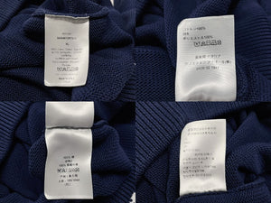 極美品 ChristianDior クリスチャンディオール トロッター ニット カーディガン セーター 943M672AT072 コットン ネイビー サイズXL 中古 4b004931