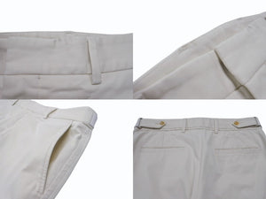 GUCCI グッチ 2015年製 スラックス パンツ 363962Z7773 ホワイト アイボリー サイズ46 美品 中古 4b004933
