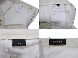 GUCCI グッチ 2015年製 スラックス パンツ 363962Z7773 ホワイト アイボリー サイズ46 美品 中古 4b004933