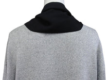 画像をギャラリービューアに読み込む, 極美品 RAF SIMONS ラフシモンズ The Clash カジュアルニット 915568 スカーフドッキング ラメ シルバーレーヨン ポリエステル サイズXS 中古 4b004934 