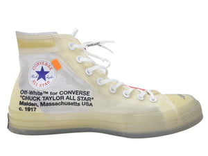 CONVERSE × OFF-WHITE コンバース オフホワイト CHUCK TAYLOR ALL-STAR VULCANIZED チャックテイラー バレー 162204C ホワイト サイズ29.5 美品 中古 4b004936 