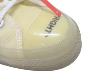 画像をギャラリービューアに読み込む, CONVERSE × OFF-WHITE コンバース オフホワイト CHUCK TAYLOR ALL-STAR VULCANIZED チャックテイラー バレー 162204C ホワイト サイズ29.5 美品 中古 4b004936 