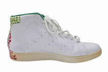 Load image into Gallery viewer, adidas アディダス ハイカットスニーカー スタンスミスmid ハンドペイントレザー ホワイト マルチカラー サイズUS12 美品 中古 4b004937
