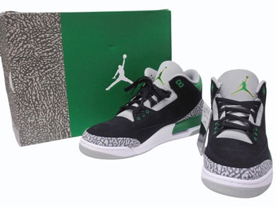 新品未使用 Nike ナイキ Air Jordan 3 エアージョーダン3 スニーカー CT8532-030 レザー パイングリーン ブラック サイズ11 中古 4b004940