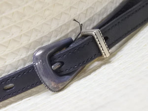 極美品 SAINT LAURENT サンローラン ウエスタン ストロー ハット ホワイト アイボリー 美品 中古 4b004943 
